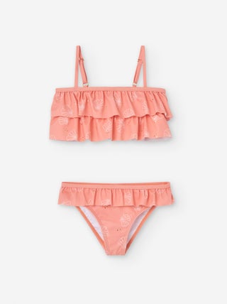 Bikini avec Motif et Volants