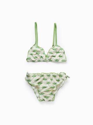 Bikini avec Motif et Volants
