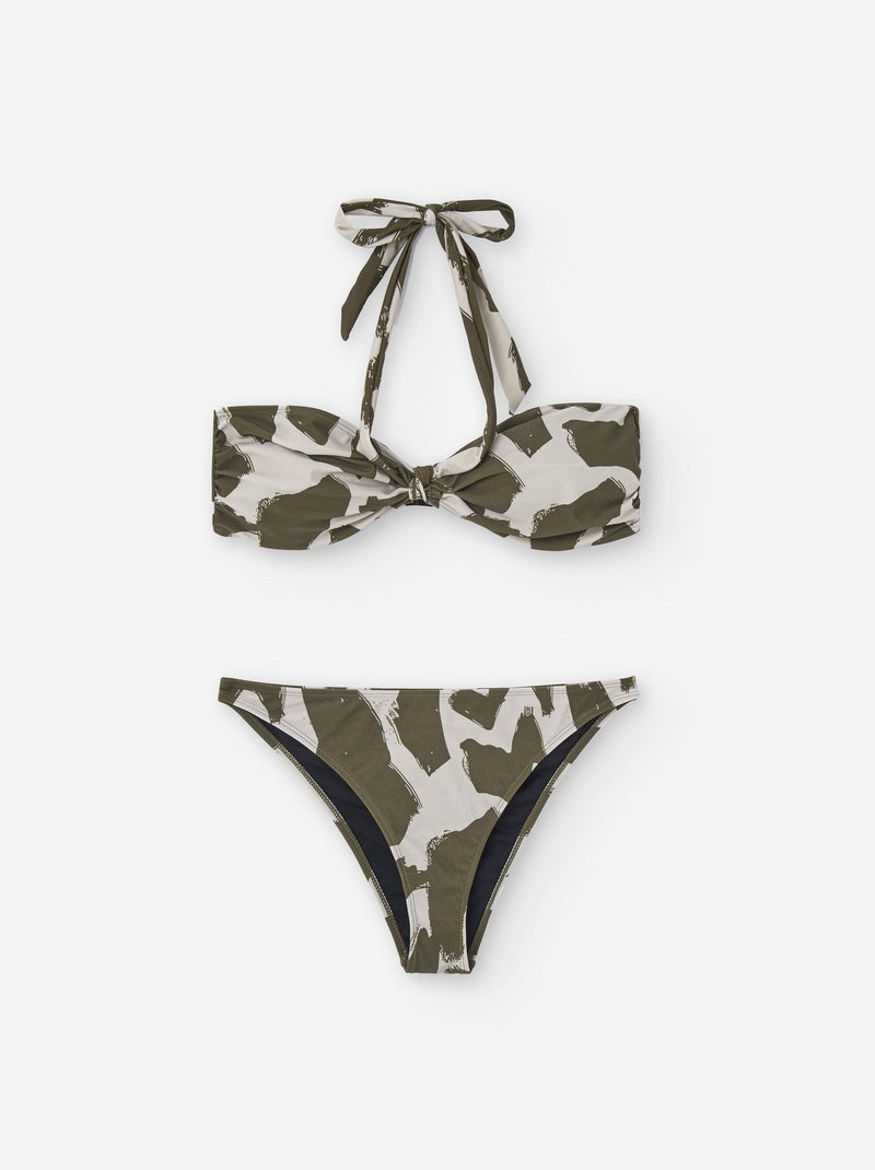 Bikini avec Motif Vert - Kiabi