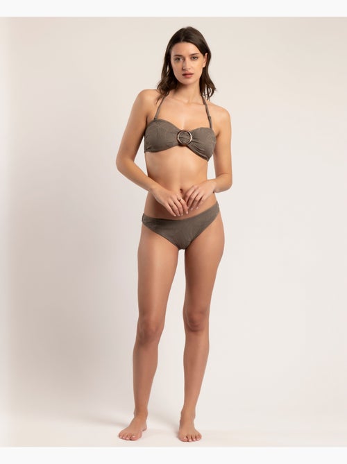 Bikini bandeau feuilles fraîches ADMAS pour femme - Kiabi