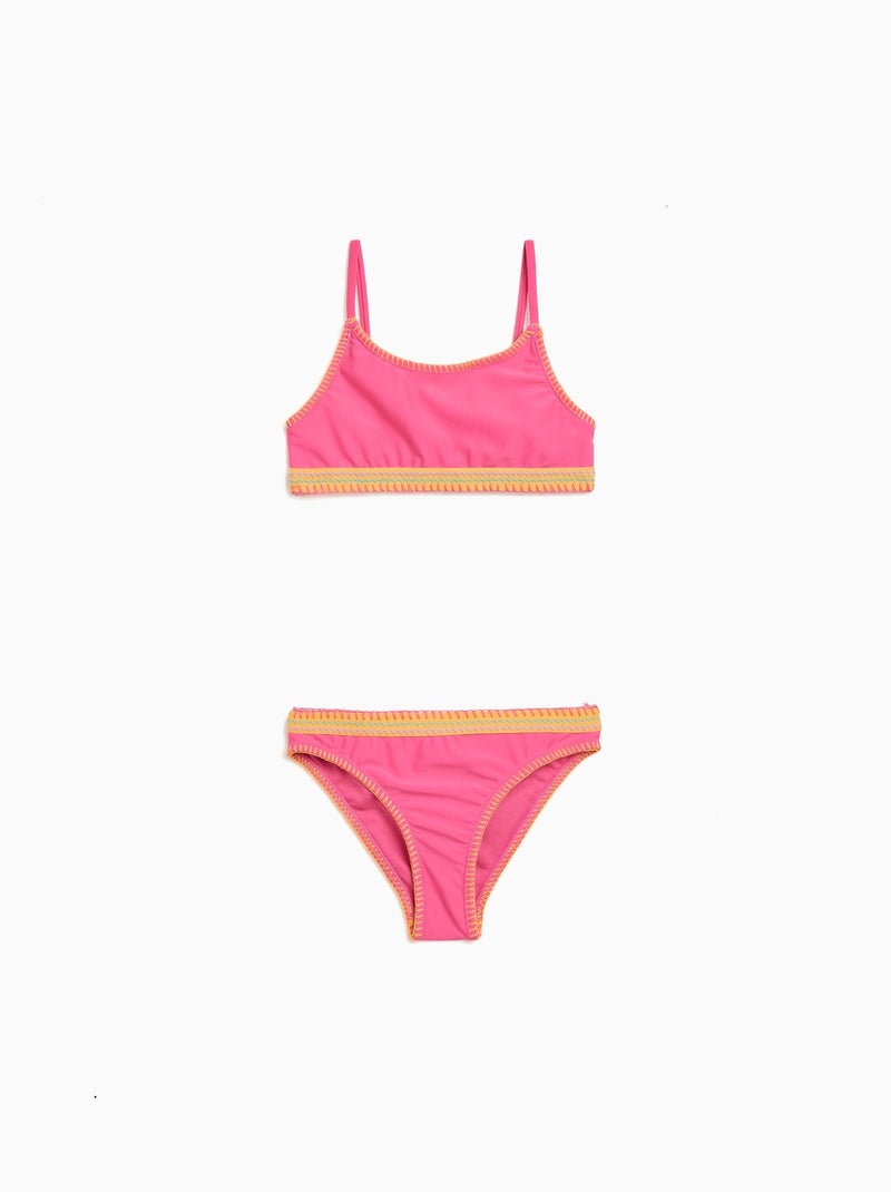 Bikini brodé MO Fashion Rose - Kiabi