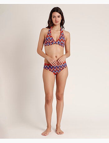 Bikini dos nu à vagues ethniques ADMAS pour femme