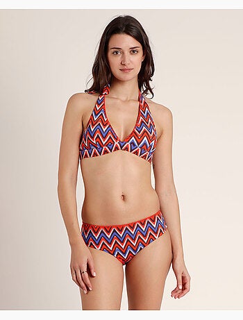 Bikini dos nu à vagues ethniques ADMAS pour femme
