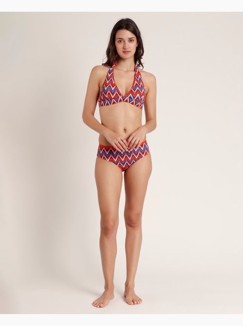 Bikini dos nu à vagues ethniques ADMAS pour femme - Kiabi Bikini dos nu à vagues ethniques ADMAS pour femme - Kiabi