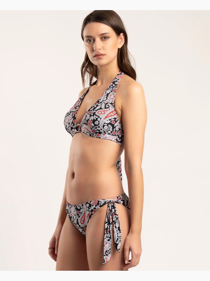 Bikini dos nu en cachemire noir ADMAS pour femme Noir - Kiabi