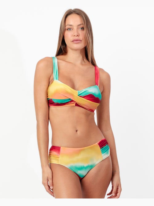 Bikini drapé boréal ADMAS pour femmes - Kiabi