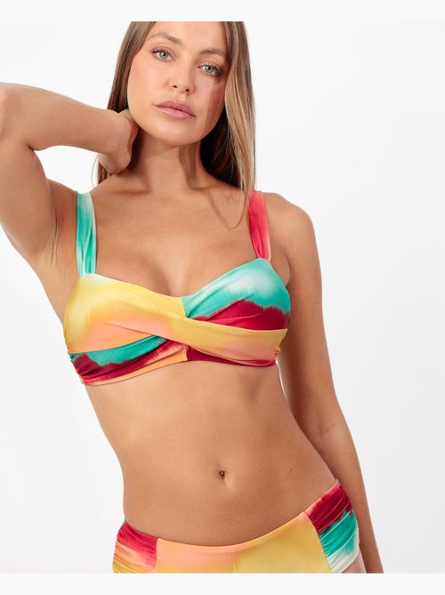 Bikini drapé boréal ADMAS pour femmes - Kiabi