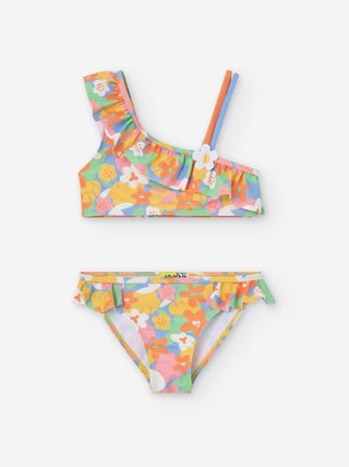 Bikini Floral Asymétrique