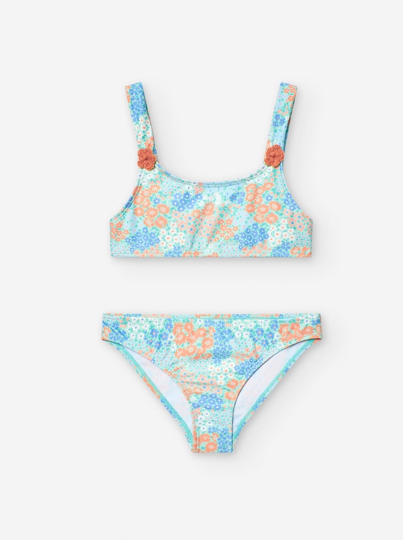 Bikini Floral avec Fleurs 3D Vert clair - Kiabi