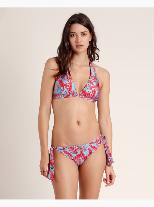Bikini hawaïen bleu et rouge ADMAS pour femme - Kiabi Bikini hawaïen bleu et rouge ADMAS pour femme - Kiabi