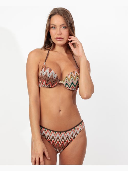 Bikini push-up ADMAS pour femme, motif vagues marines - Kiabi