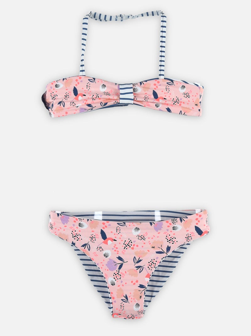 Bikini Reversible Archimède Rose - Kiabi