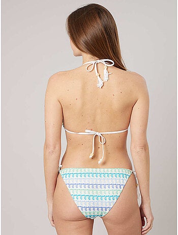 Bikini triangle femme en crochet multicolore 'Deeluxe'