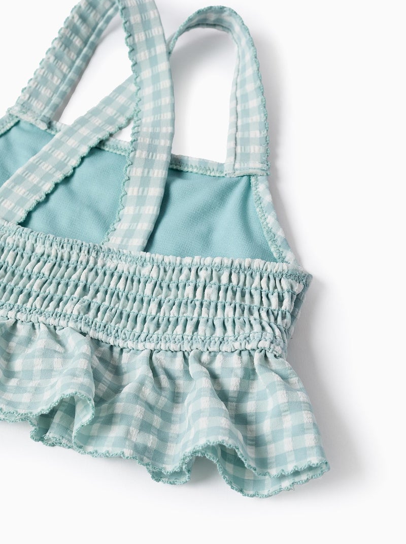 Bikini Vichy à Volants Brothers & Sisters Bleu clair - Kiabi