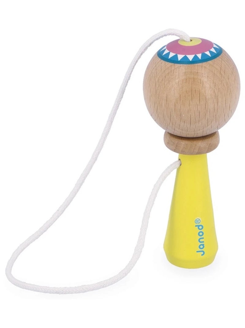 Bilboquet en bois Applepop Jaune - Kiabi
