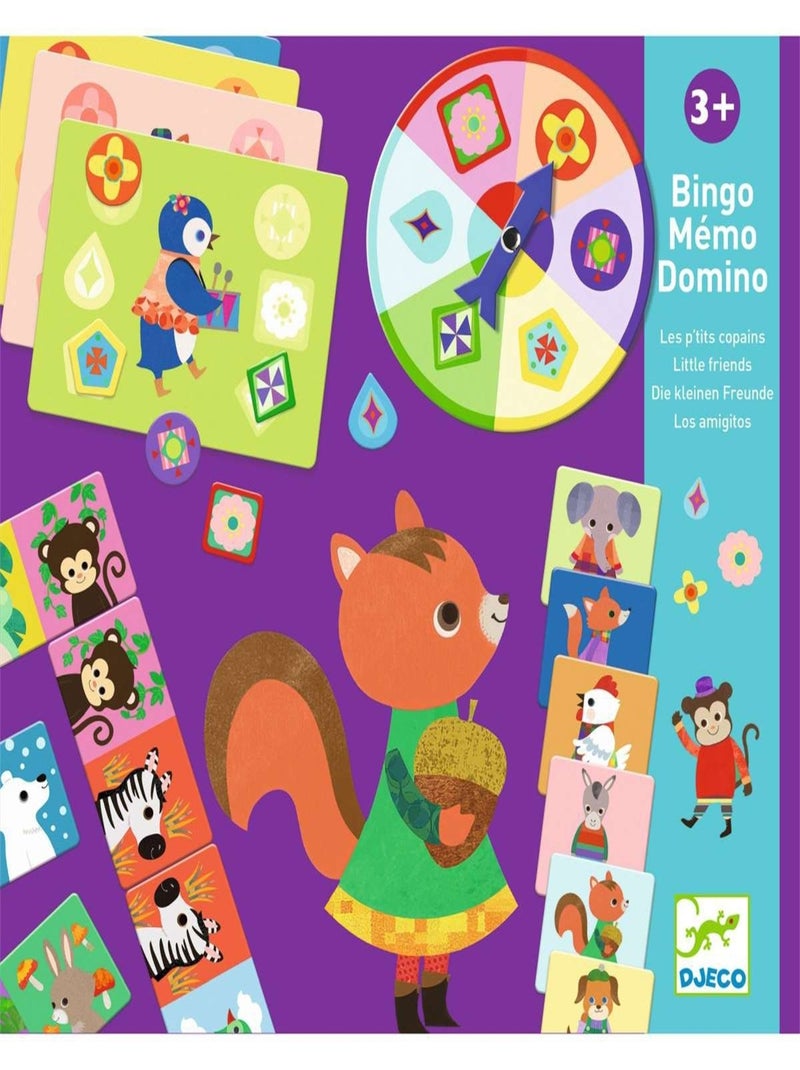 Bingo mémo domino Les p'tits copains Bleu - Kiabi