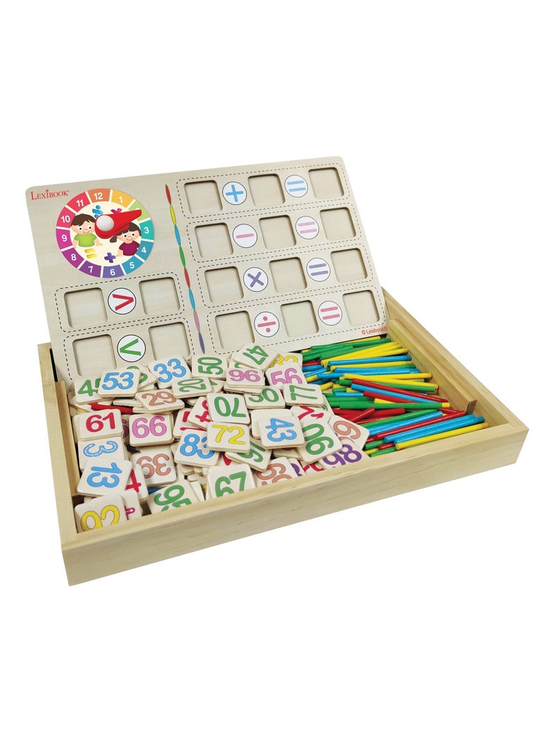 Bio Toys L’École des Maths - Jeu en Bois Beige - Kiabi