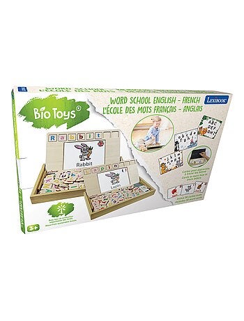 Bio toys l’ecole des mots bilingue français- anglais - jeu en bois