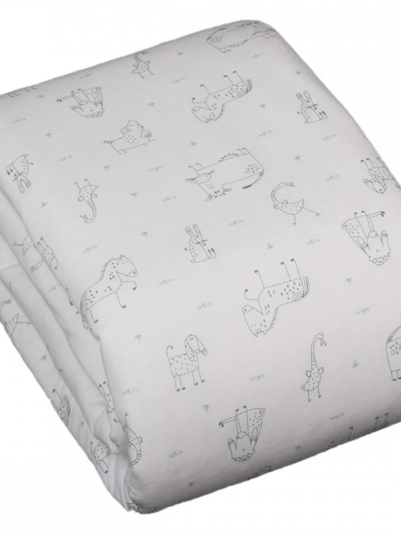 Blanc Avenue Bébé Edredon Vert - Kiabi