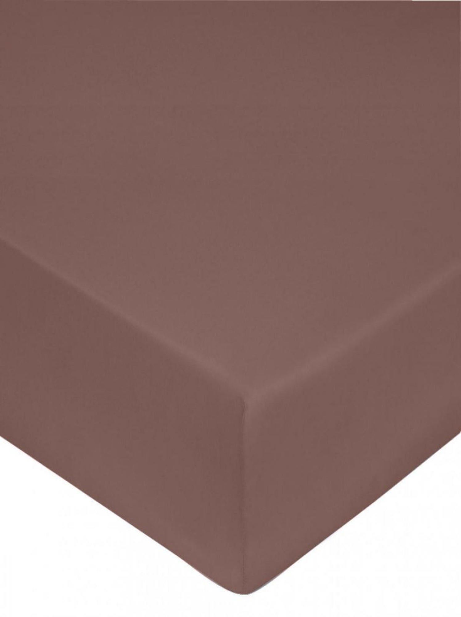 Drap Plat 270x300 Cm En Satin De Coton 80 Fils - Couleur Rose Bois De Rose - Label Oeko-Tex - 12