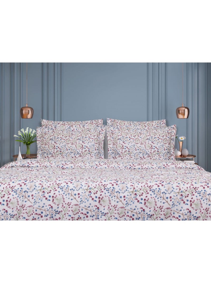 Blanc Avenue Housse De Couette Satin De Coton Multicolore - Kiabi