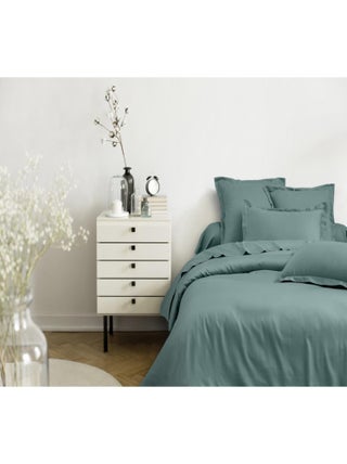 Blanc Avenue Housse De Couette Satin De Coton