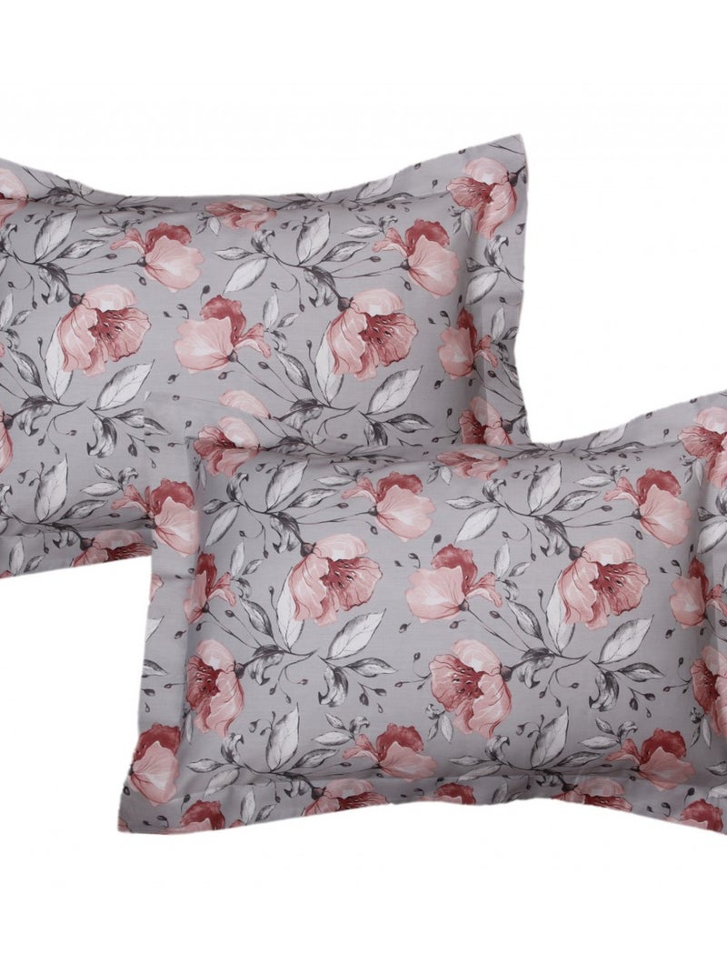Blanc Avenue Lot De 2 Taies D'oreiller 50x70 Cm Satin De Coton Imprimé Multicolore - Kiabi