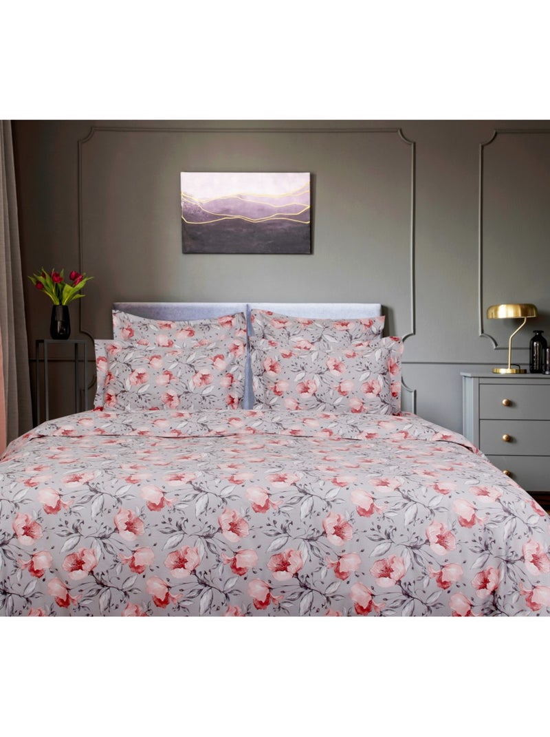 Blanc Avenue Parure De Lit En Satin De Coton Multicolore - Kiabi