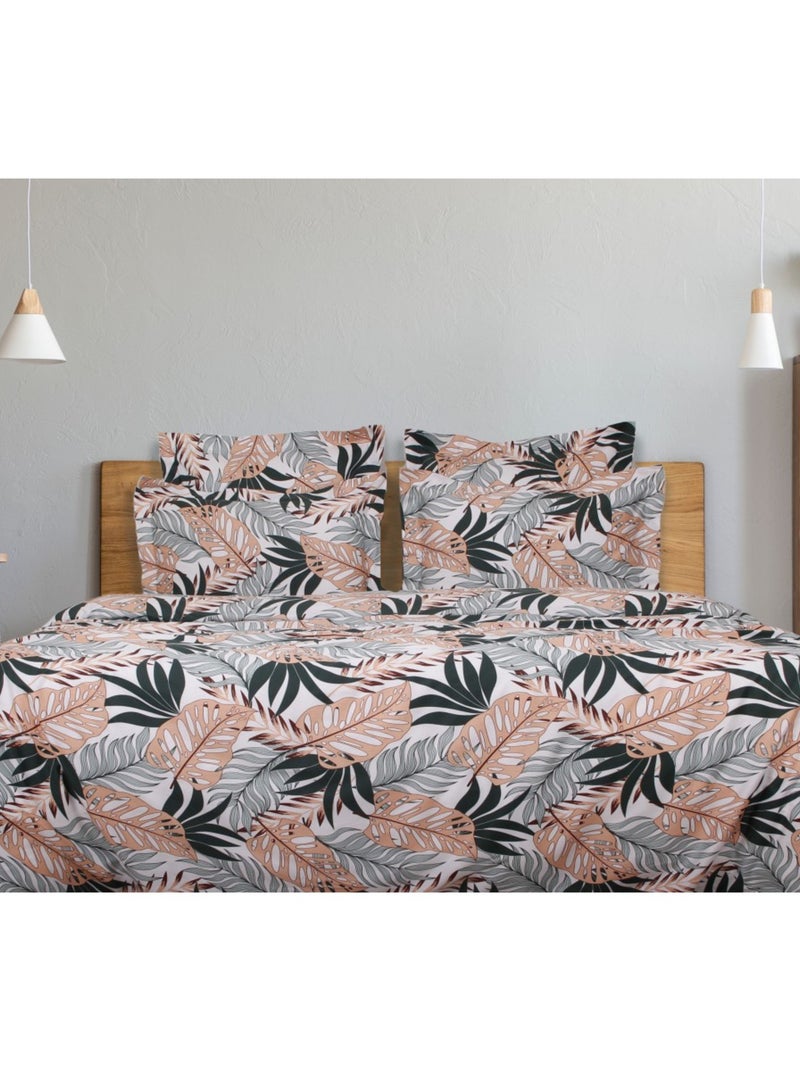 Blanc Avenue Parure De Lit En Satin De Coton Multicolore - Kiabi