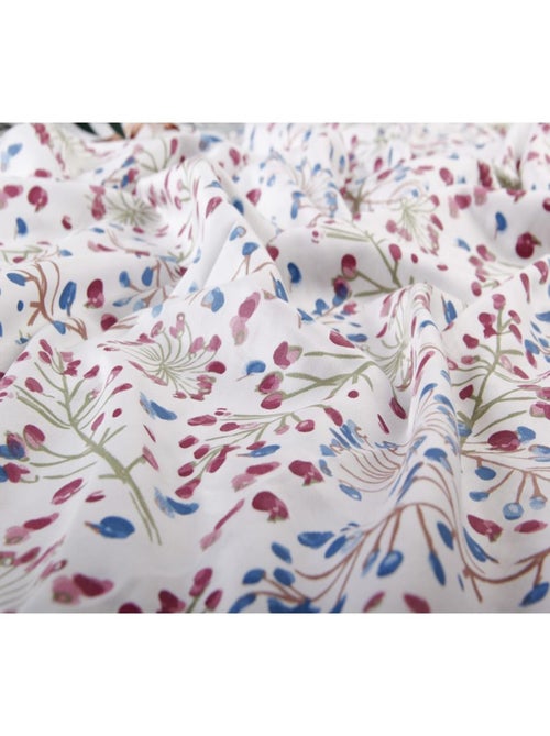Blanc Avenue Taie De Traversin 86x185 Cm Satin De Coton Imprimé - Kiabi