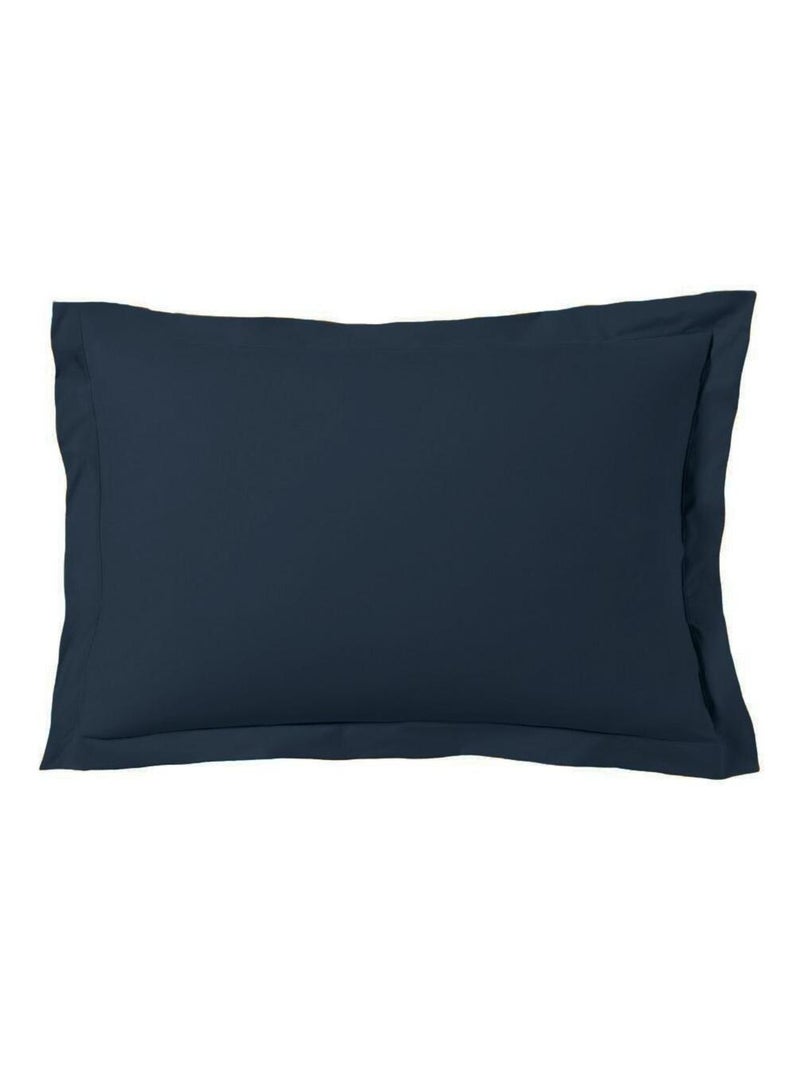 Blanc Avenue Taie D'oreiller 50x70 Cm Satin De Coton Bleu foncé - Kiabi