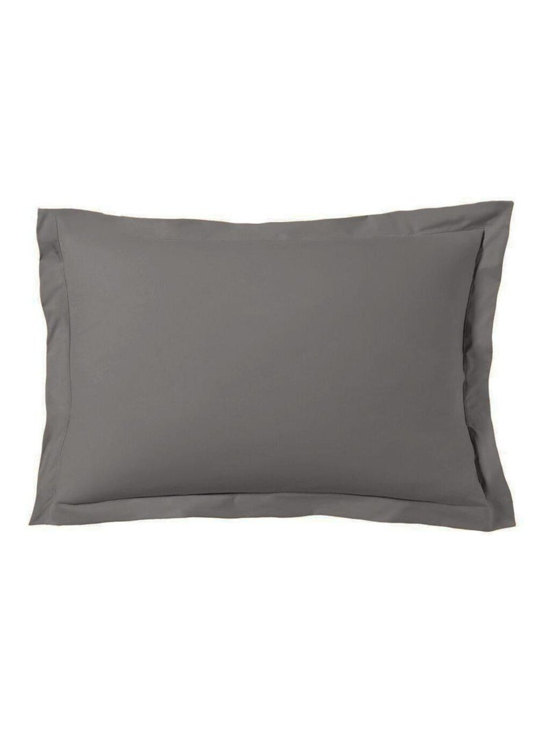 Blanc Avenue Taie D'oreiller 50x70 Cm Satin De Coton Gris - Kiabi