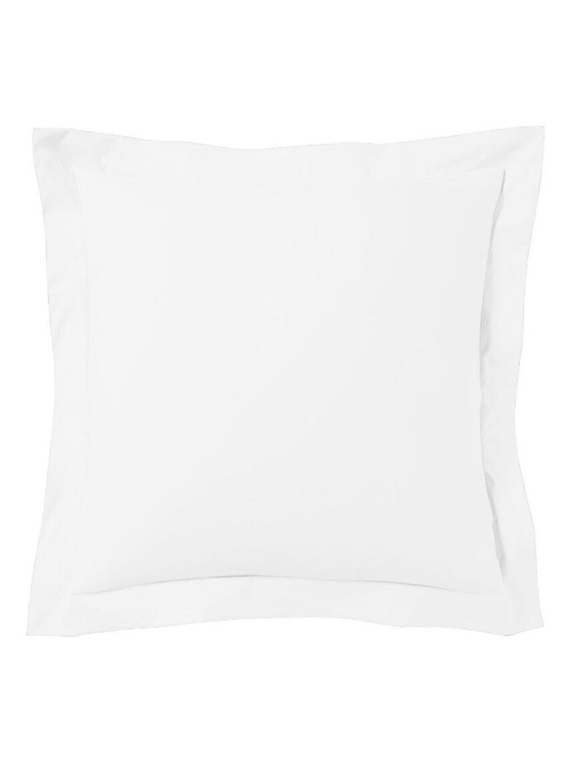 Blanc Avenue Taie D'oreiller 63x63 Cm Satin De Coton Blanc - Kiabi