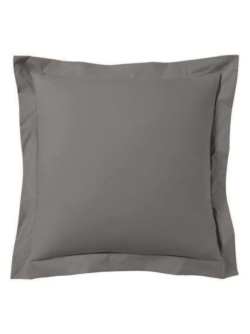 Blanc Avenue Taie D'oreiller 63x63 Cm Satin De Coton Gris - Kiabi