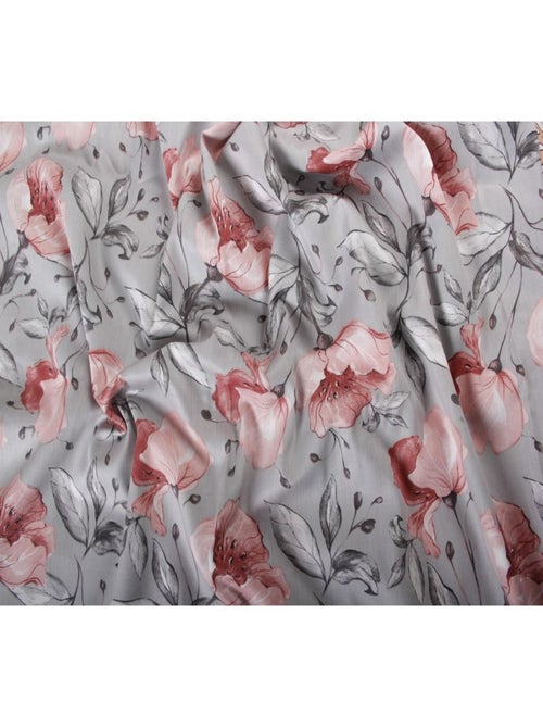 Blanc Avenue Taie D'oreiller 63x63 Cm Satin De Coton Imprimé - Kiabi