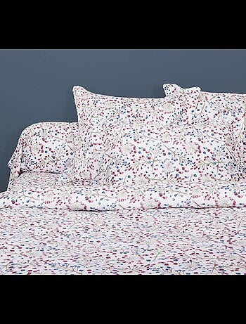 Blanc Avenue Taie D'oreiller 63x63 Cm Satin De Coton Imprimé