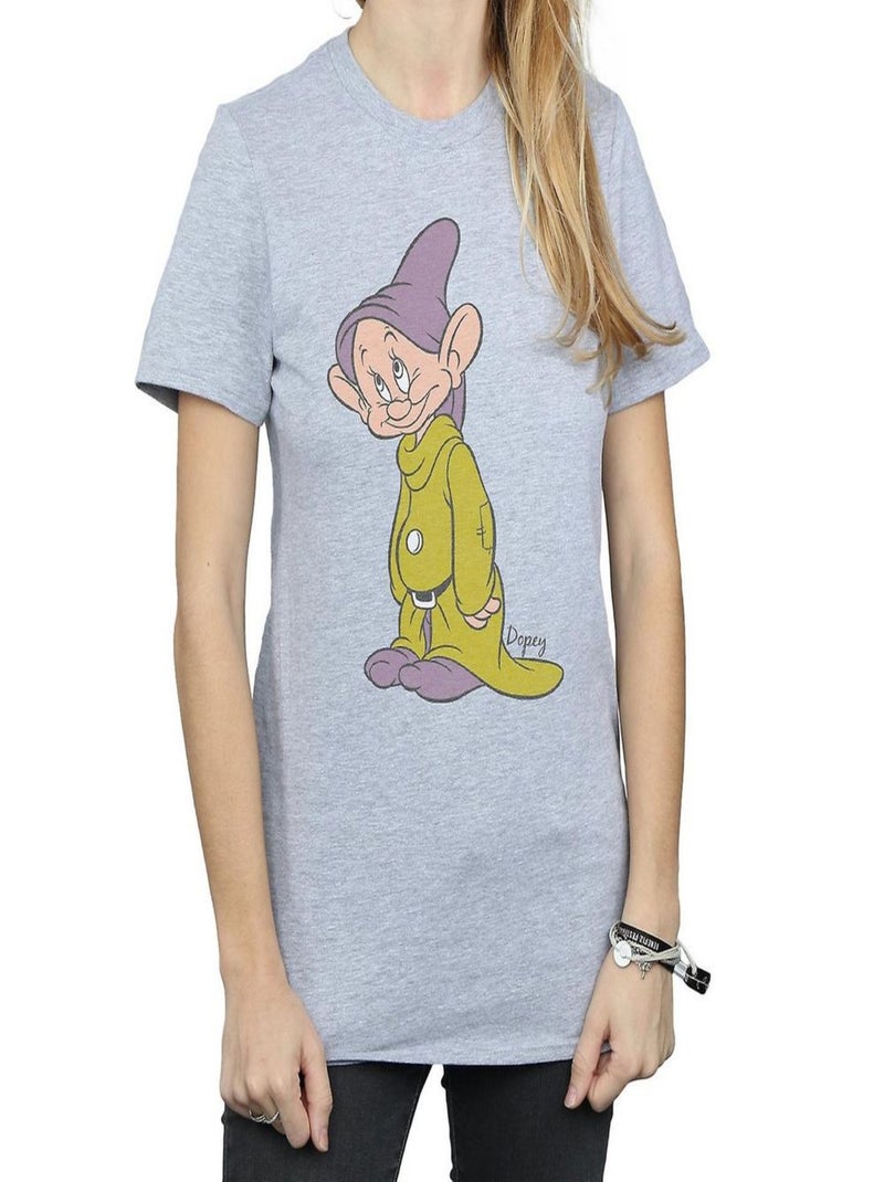 Blanche-Neige And The Seven Dwarfs - T-shirt CLASSIC (Simplet) Gris chiné - Kiabi