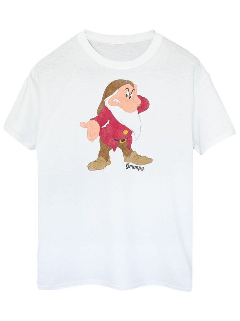 Blanche-Neige et les sept nains - T-shirt (Grincheux) Blanc - Kiabi
