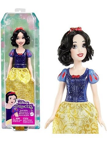 Blanche-Neige Poupée 29 cm, Mattel Poupée Disney Princesses habillage, accessoires HLW08