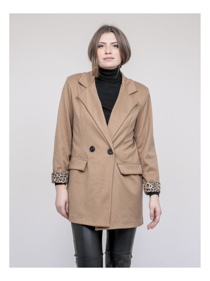 Blazeer doublure léopard UVANIE Beige - Kiabi