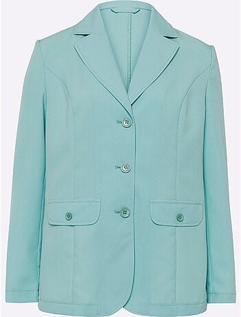 Blazer classique avec col à revers et poches à rabat - Taille standard - Moda Vilona