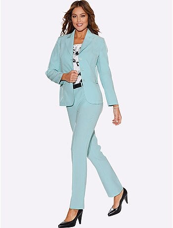 Blazer classique avec col à revers et poches à rabat - Taille standard - Moda Vilona