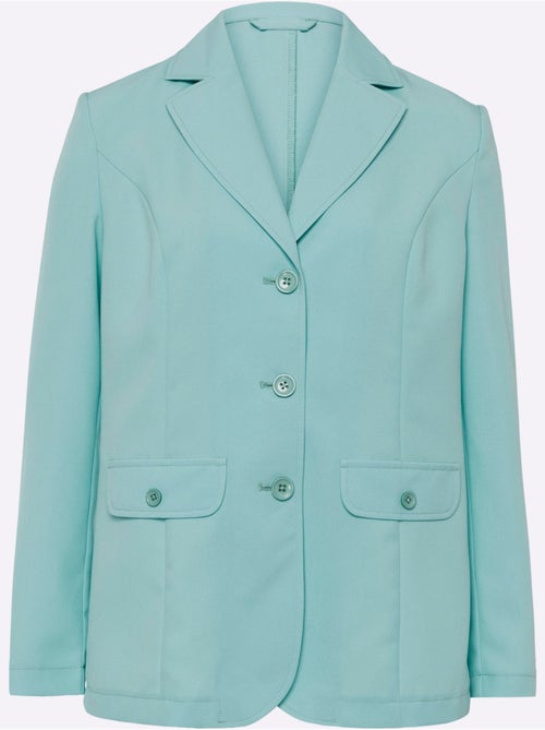 Blazer à col à revers avec deux fausses poches - Taille standard - Moda Vilona - Kiabi Blazer à col à revers avec deux fausses poches - Taille standard - Moda Vilona - Kiabi