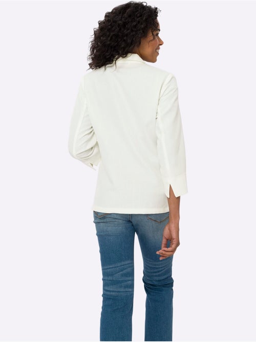 Blazer à col à revers avec manches 3/4 et poches - Taille standard - Moda Vilona - Kiabi