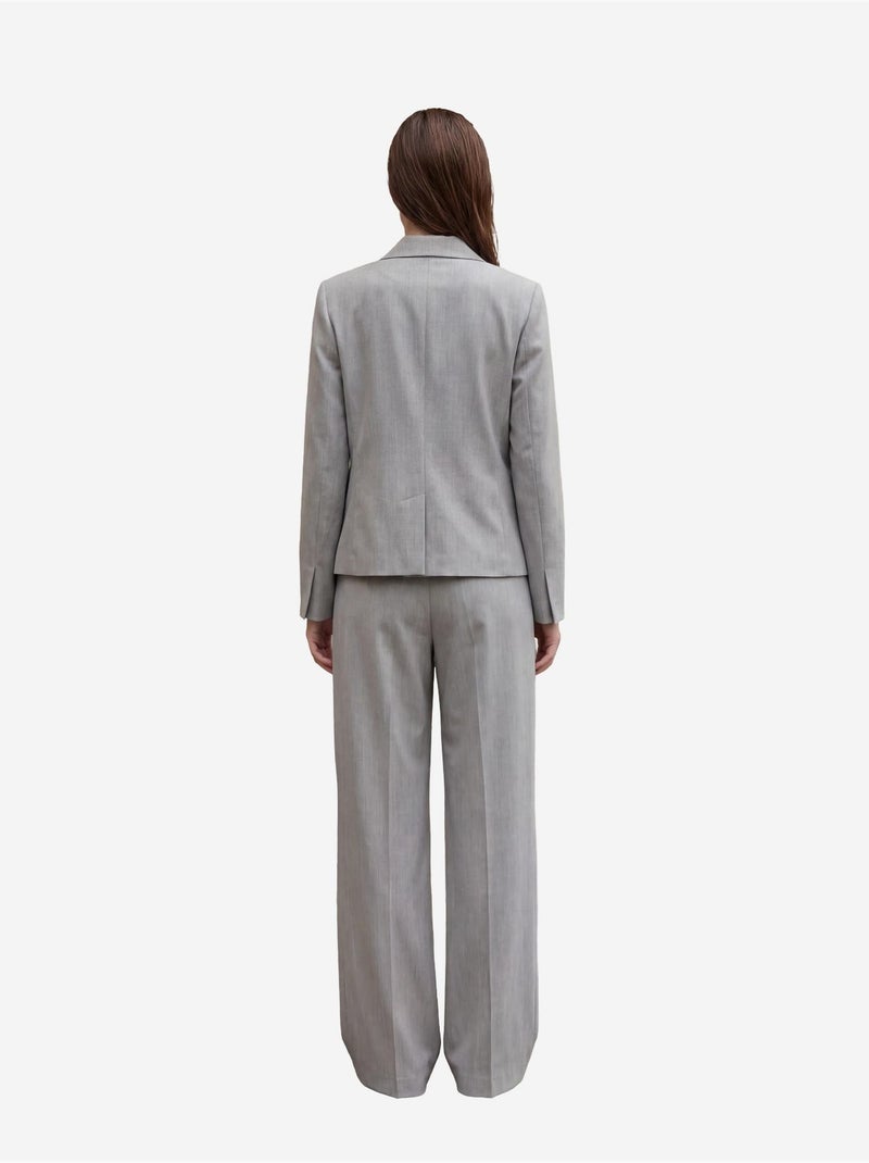 Blazer à col châle boutonné my fashion Gris - Kiabi