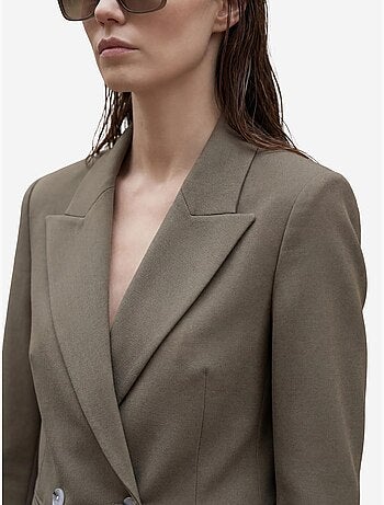 Blazer à col châle boutonné my fashion