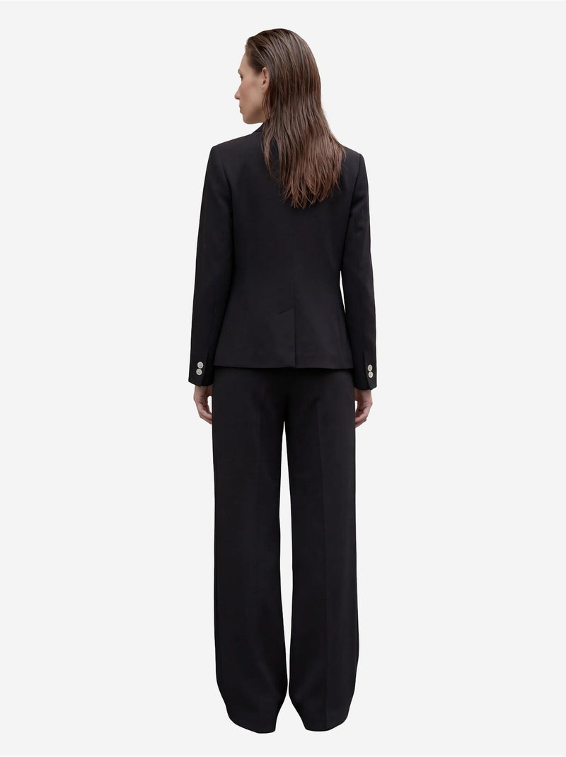 Blazer à col châle boutonné my fashion Noir - Kiabi