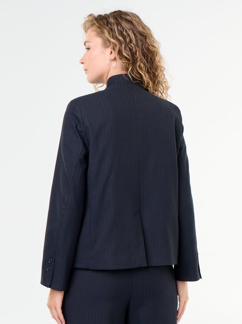 Blazer à col montant avec effet croisé - Kiabi Blazer à col montant avec effet croisé - Kiabi