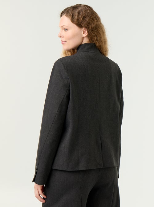 Blazer à col montant avec effet croisé - Kiabi Blazer à col montant avec effet croisé - Kiabi