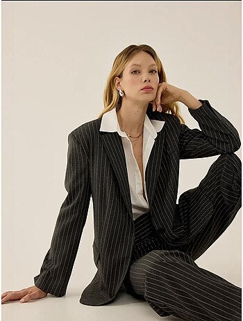 Blazer à fines rayures reece